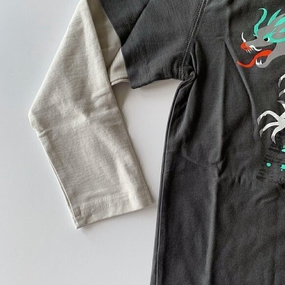 Tea Collection Dragon Layered Sleeve Graphic Boy Tee 2T 3T 4T - Picture 3 of 7